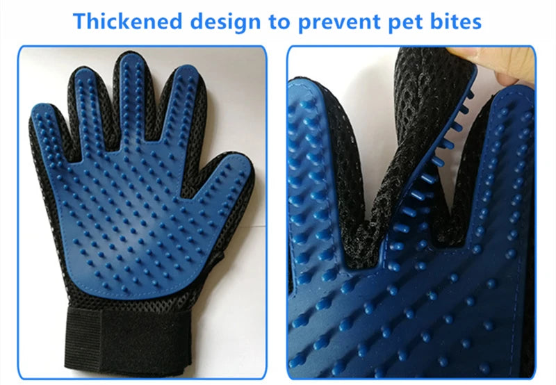 Pet Grooming Glove for Cats & Dogs – Deshedding & Massage Brush