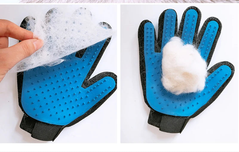 Pet Grooming Glove for Cats & Dogs – Deshedding & Massage Brush