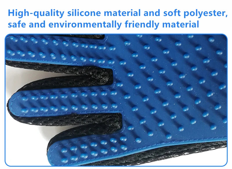 Pet Grooming Glove for Cats & Dogs – Deshedding & Massage Brush