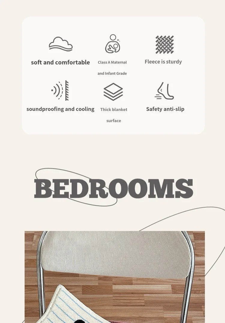 VIKAMA Korean Style Dog Print Non-Slip Absorbent Floor Mat