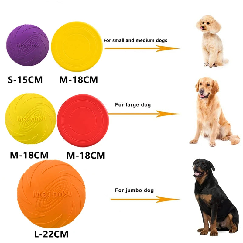 OUZEY Bite-Resistant Dog Flying Disc – Outdoor Interactive Training Toy