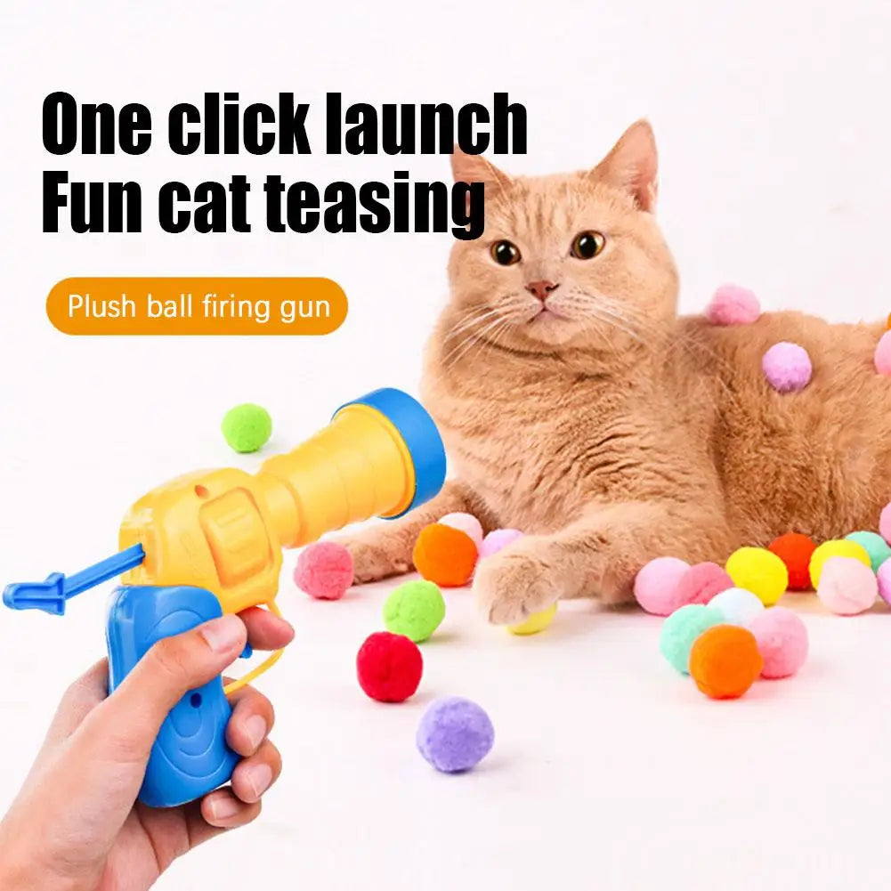 Interactive Cat Ball Launcher Toy