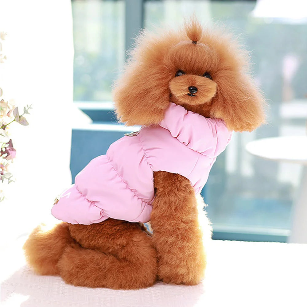 Soft Padded Winter Dog Coat – Warm Jacket Vest for Small & Medium Dogs