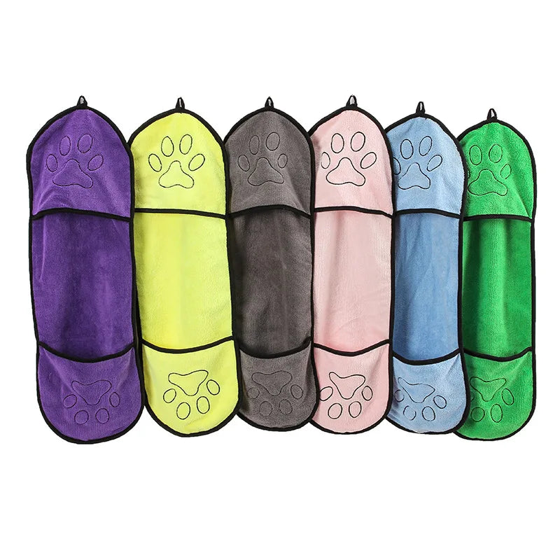 Quick-Dry Pet Bath Towel – Soft Absorbent Robe for Dogs & Cats