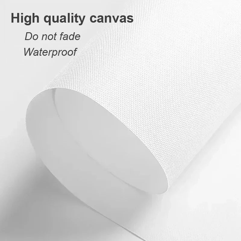 Minimalist Sleepy Kitties Wall Art – Cute Cat Illustration Canvas