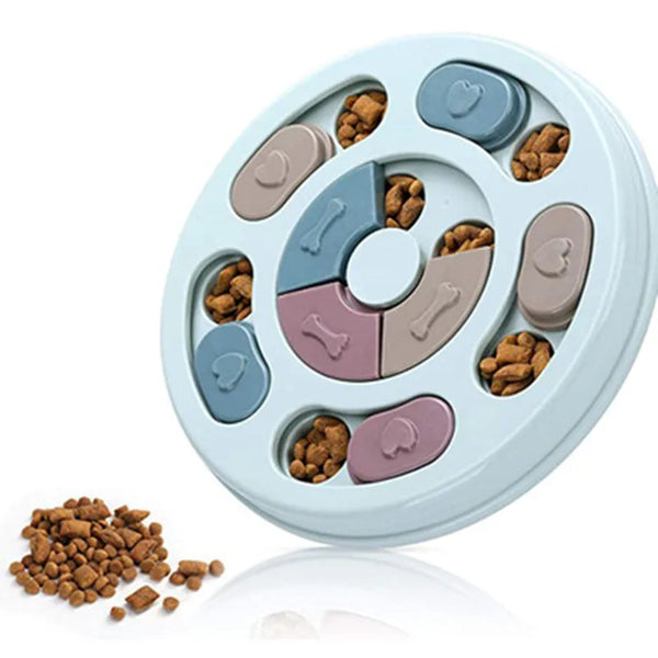 Interactive Pet Feeding Toy – Slow Food Bowl for Cats & Dogs