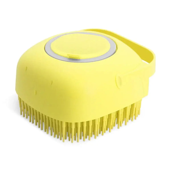 Pet Shampoo Brush – 80ml Silicone Grooming Scrubber for Dogs & Cats