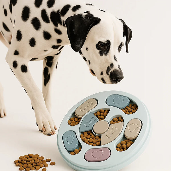 Interactive Pet Feeding Toy – Slow Food Bowl for Cats & Dogs