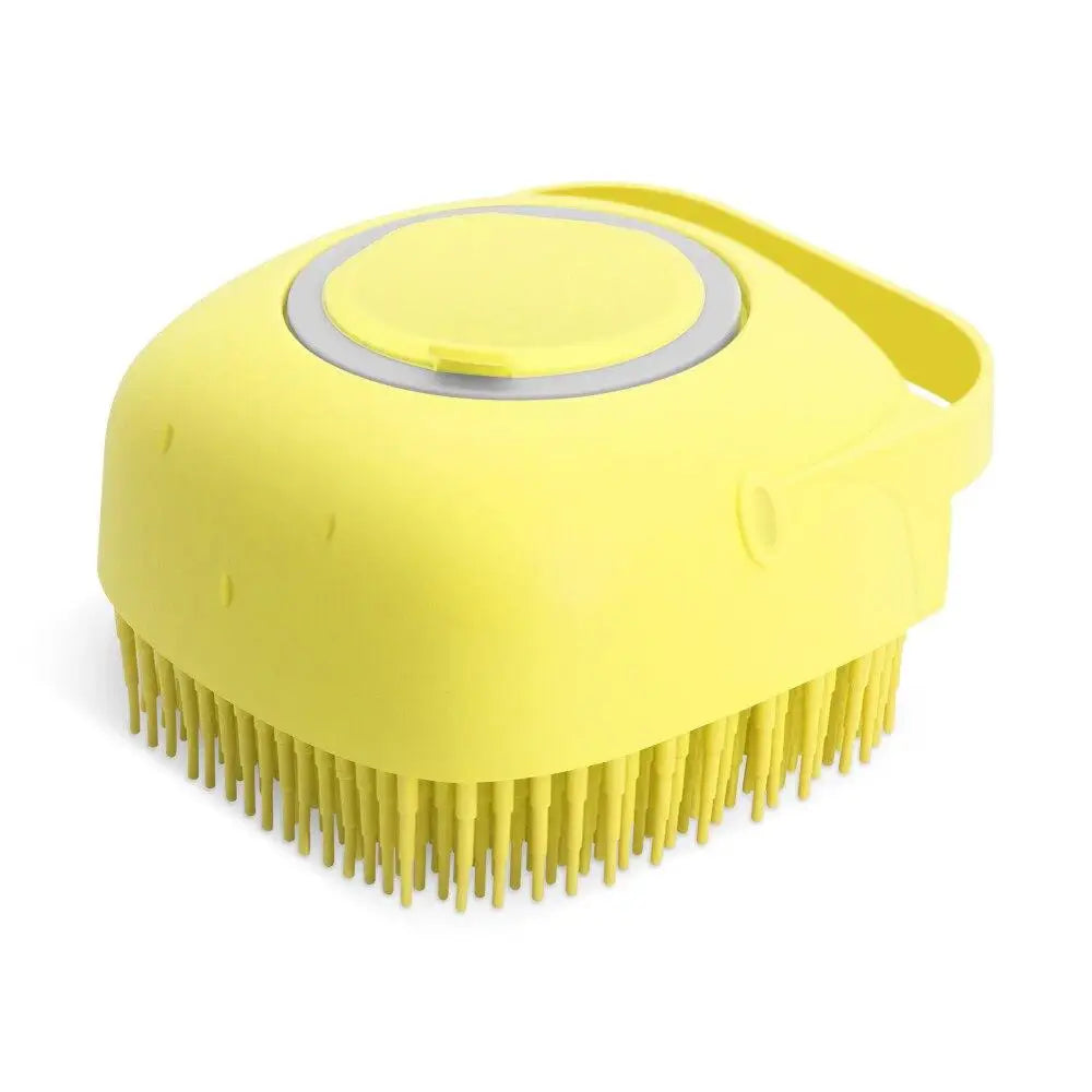 Pet Shampoo Brush – 80ml Silicone Grooming Scrubber for Dogs & Cats