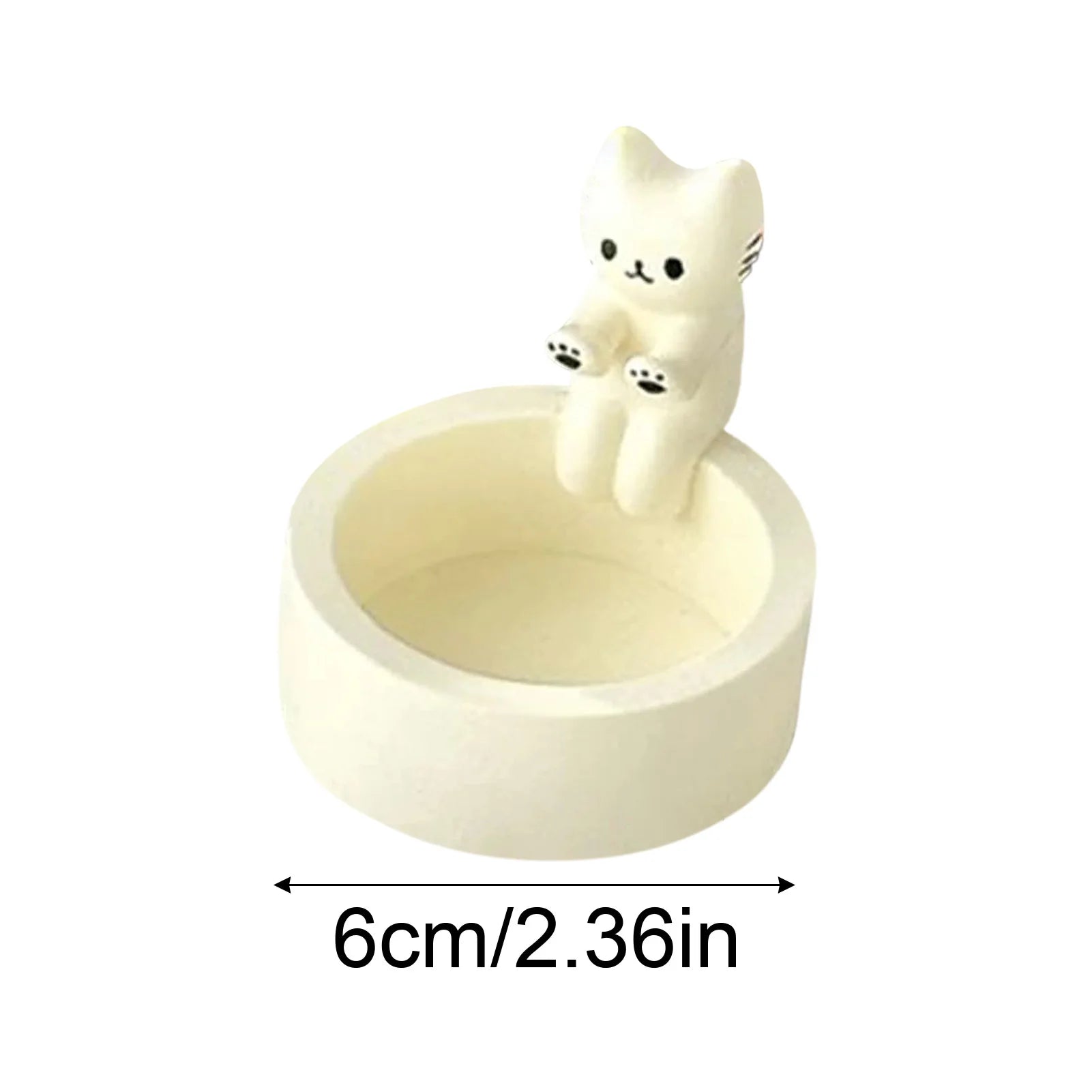 Cute Kitten Candle Holder – Cartoon Cat Aromatherapy Candlestick