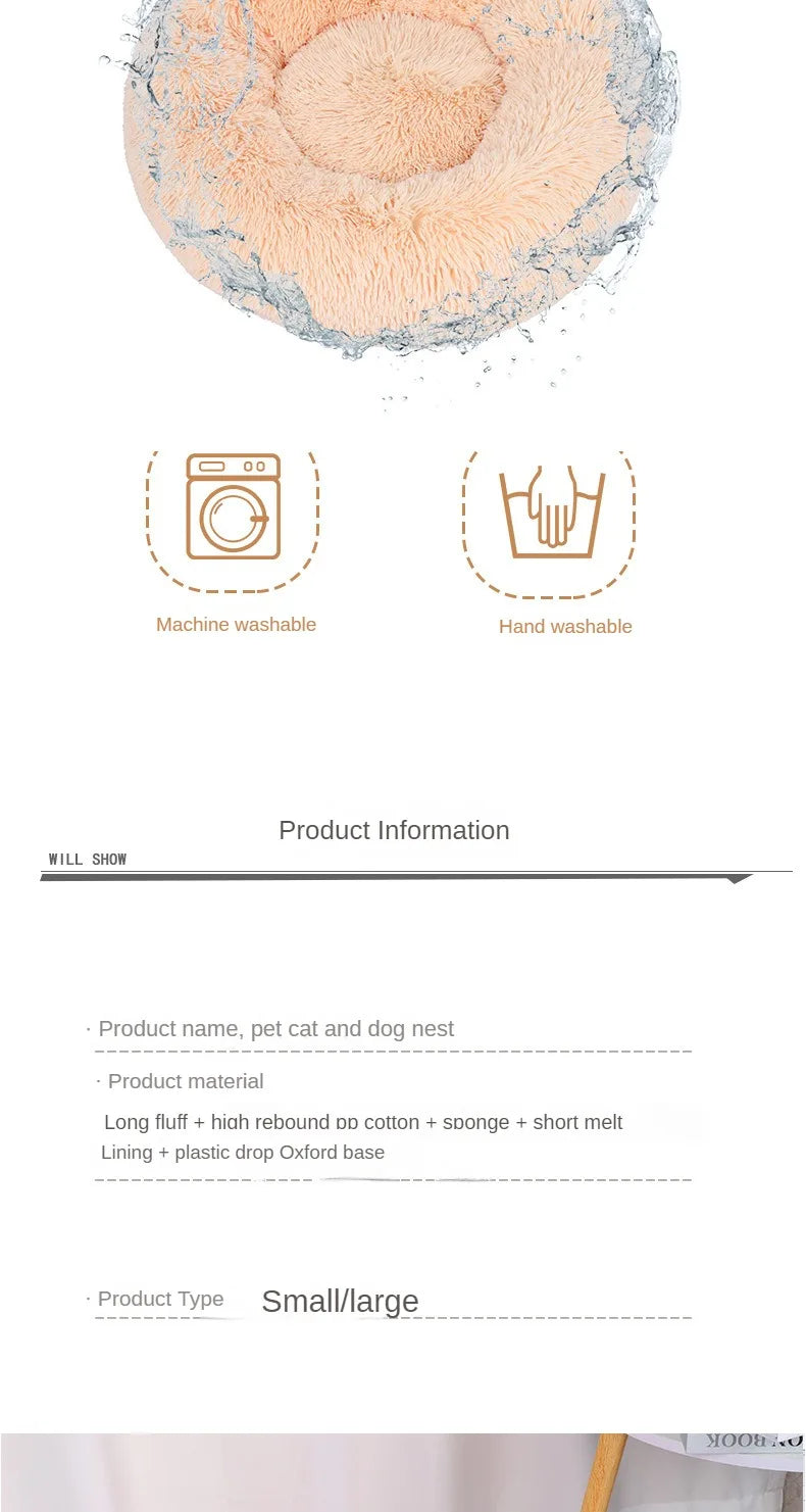 Plush Round Pet Nest