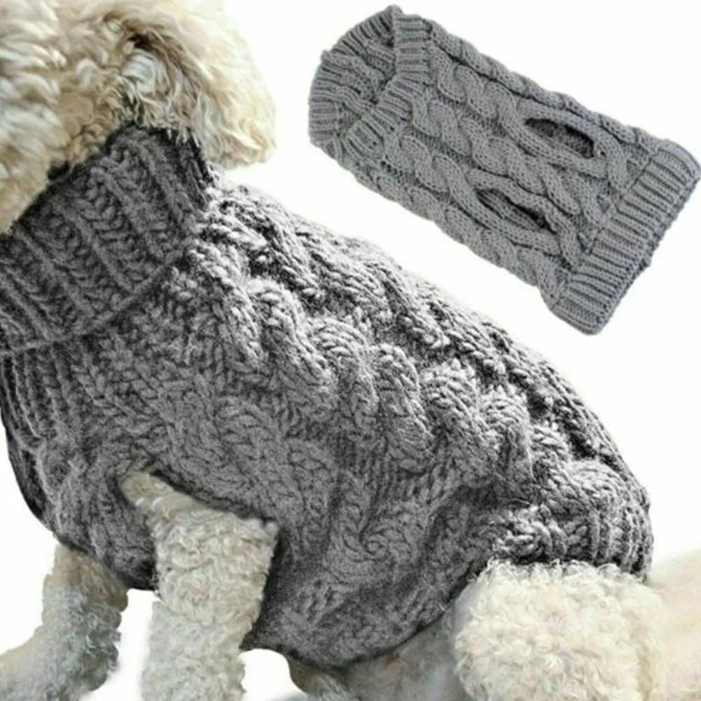New Small Dog Sweater – Autumn/Winter Knitted Warm Pet Clothing