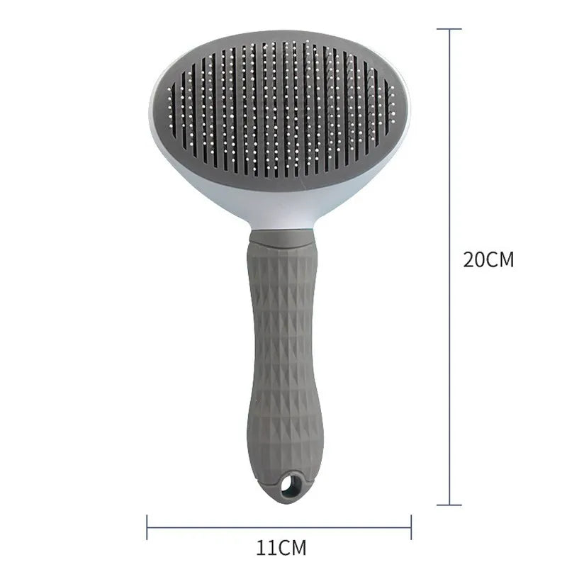Pet Hair Remover Brush – Grooming Comb for Dogs, Cats, Puppies & Kittens