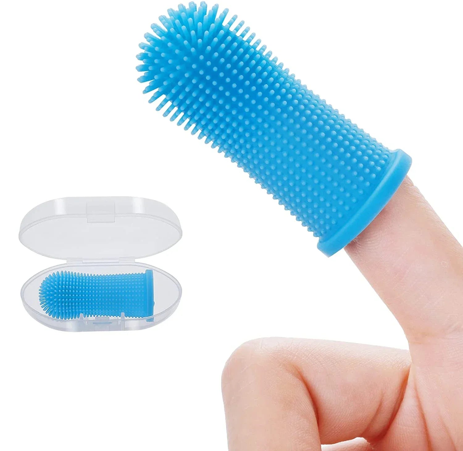 Soft Silicone Finger Toothbrush – Pet Teeth Cleaning Tool for Dogs & Cats