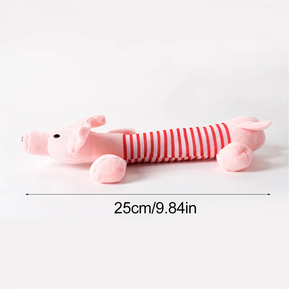 Stuffingless Squeaky Animal Dog Toy