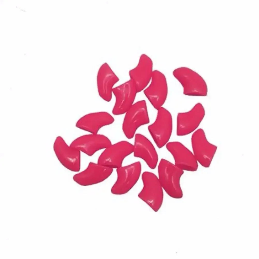 20PCS Soft Silicone Cat Nail Caps – Claw Covers with Adhesive for Pet Paw Protection