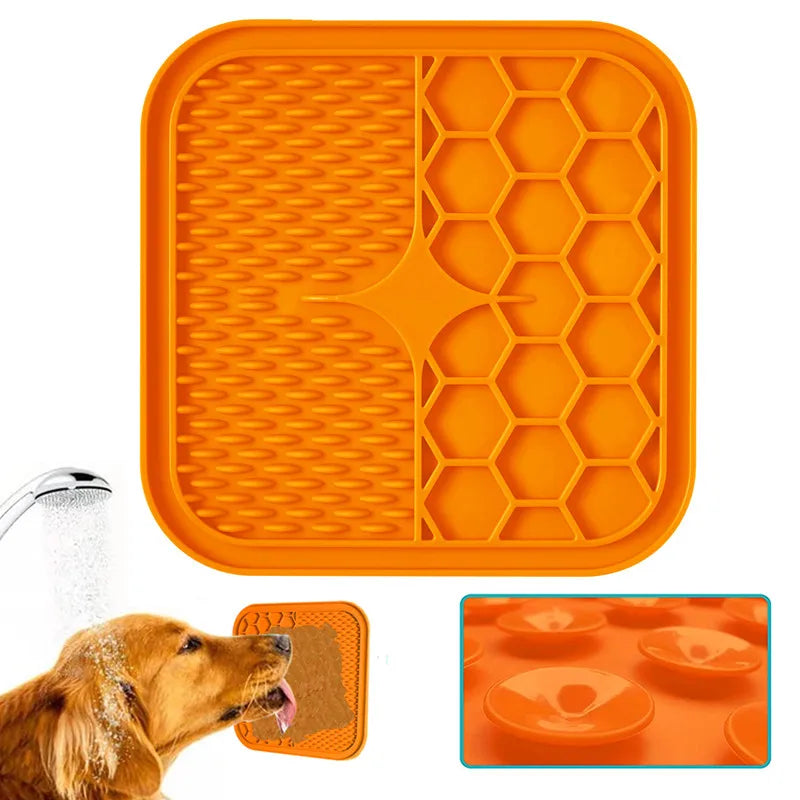 Slow Feeder Bowl with Suction Cup – Small Silicone Food Mat for Cats & Pets Under 3kg