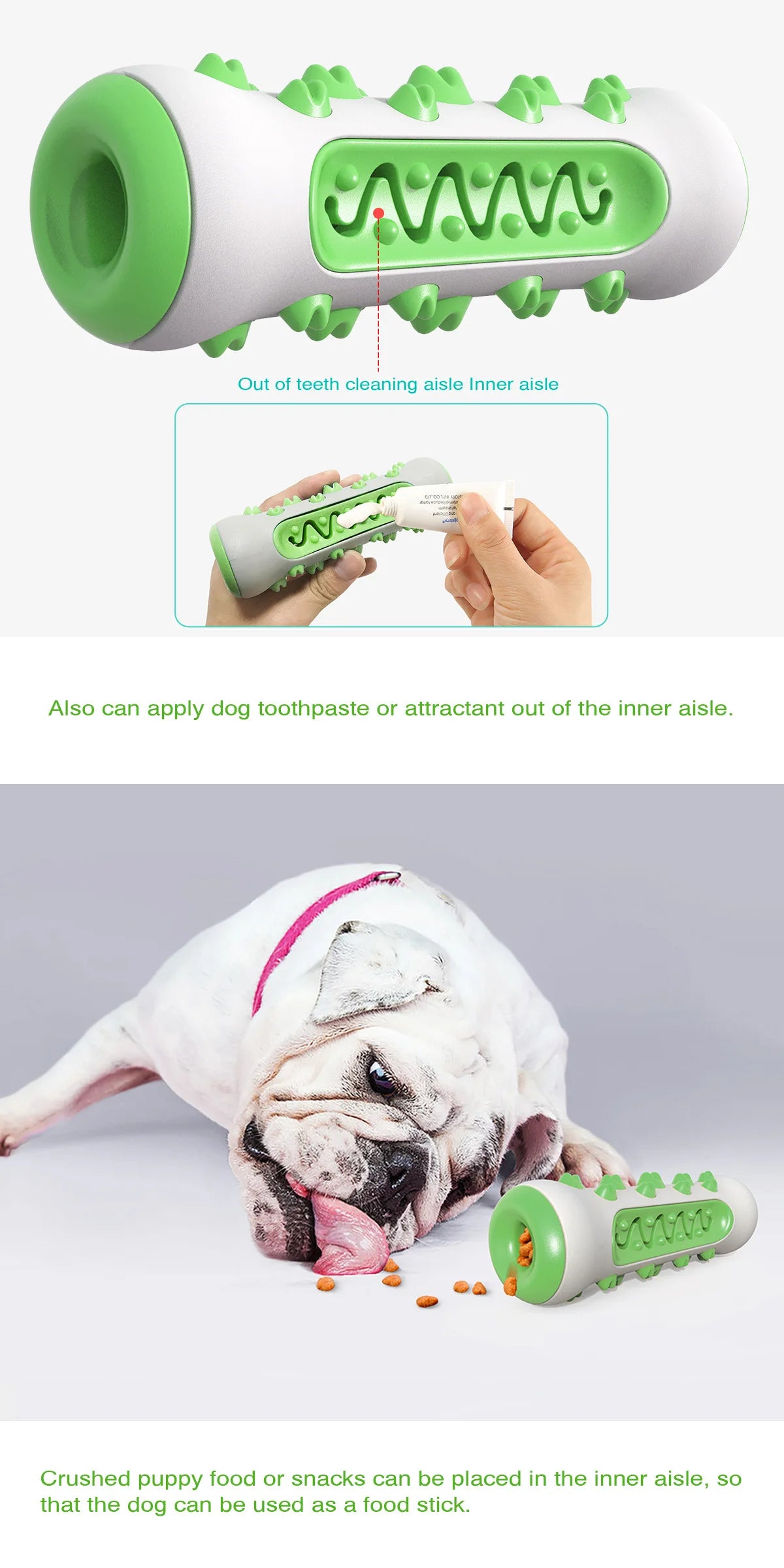 Dog Teething Toothbrush Chew Toy – Molar Cleaning Stick