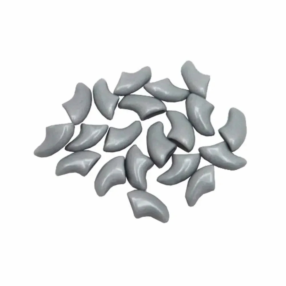 20PCS Soft Silicone Cat Nail Caps – Claw Covers with Adhesive for Pet Paw Protection