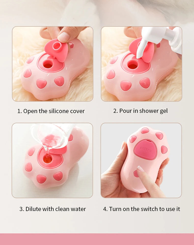 3-in-1 Electric Pet Steam Brush – Grooming, Massage & Hair Removal for Cats & Dogs