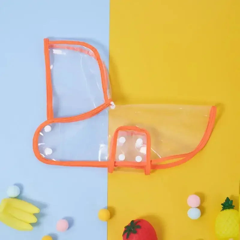 Transparent Pet Raincoat – Waterproof Hooded Jacket for Small Dogs & Puppies