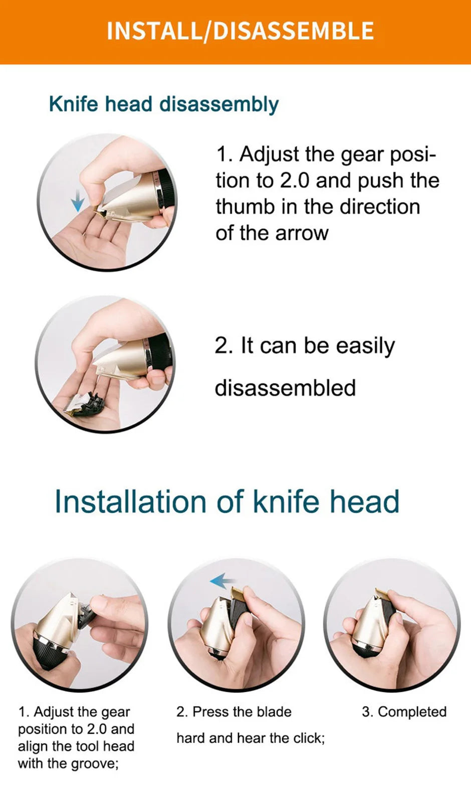 Professional Pet Hair Clipper – All-Metal Rechargeable Dog & Cat Grooming Trimmer