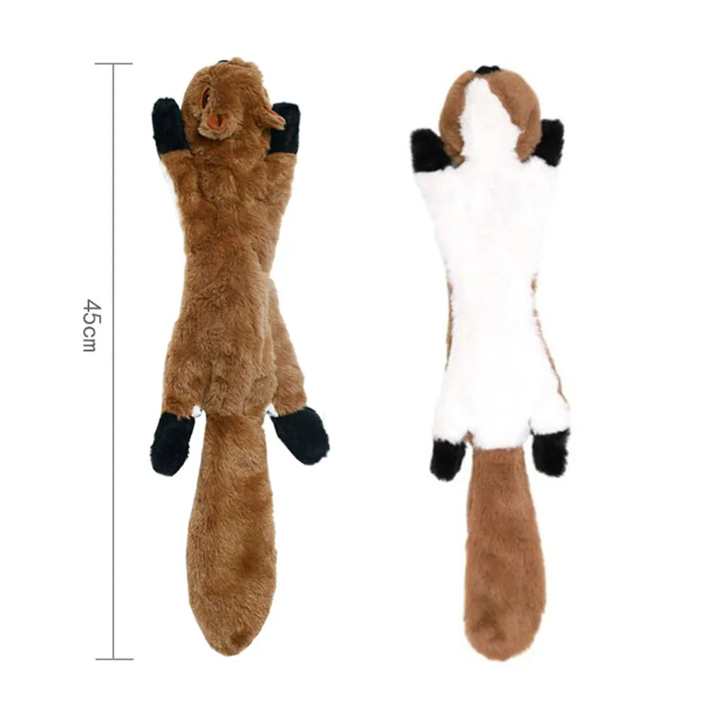 Stuffingless Squeaky Animal Dog Toy