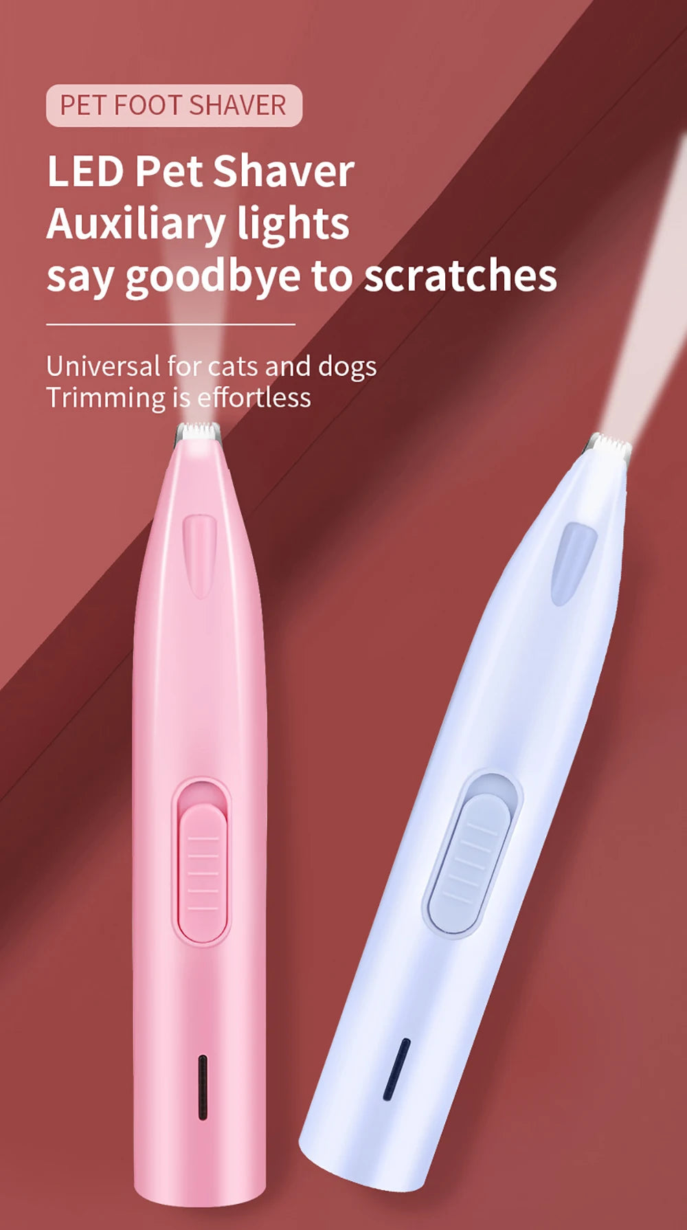 Professional Pet Hair Trimmer – Electric Dog Paw, Ear & Nose Grooming Cutter