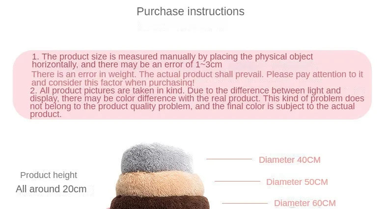 Plush Round Pet Nest