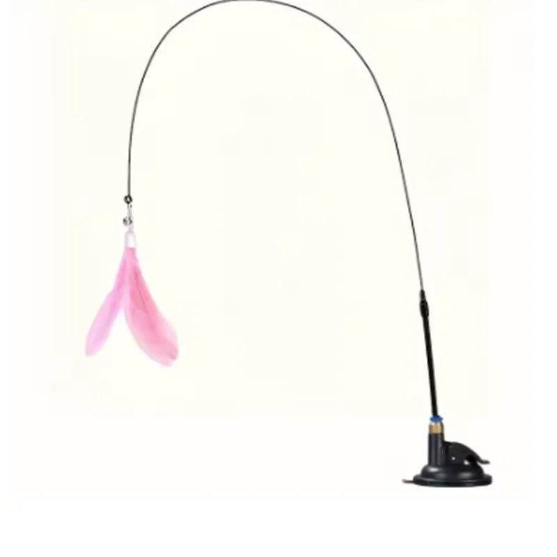 Rainbow Cat Teaser Wand – Interactive Toy for Kittens & Cats