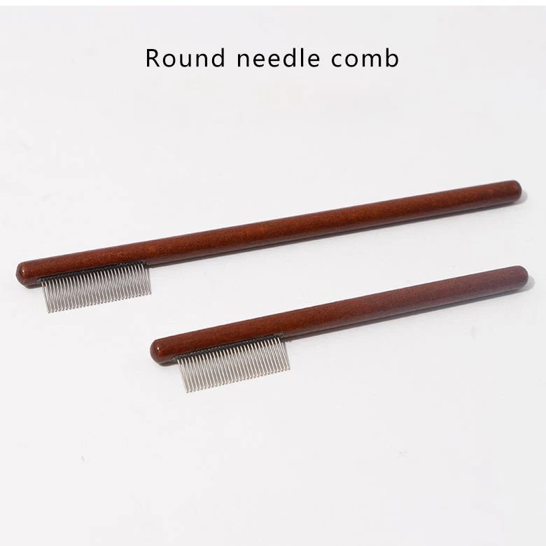 Wooden Pet Tear Stain Comb – Facial Cleaning Tool for Dogs & Cats