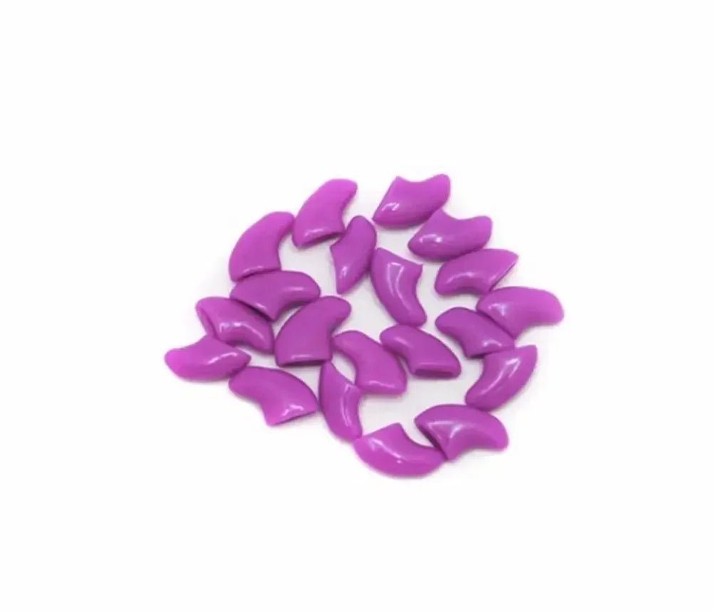 20PCS Soft Silicone Cat Nail Caps – Claw Covers with Adhesive for Pet Paw Protection