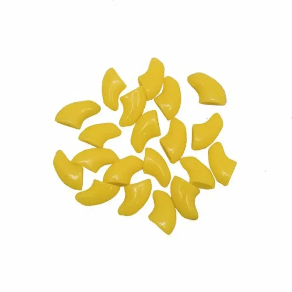 20PCS Soft Silicone Cat Nail Caps – Claw Covers with Adhesive for Pet Paw Protection