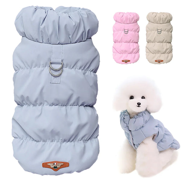 Soft Padded Winter Dog Coat – Warm Jacket Vest for Small & Medium Dogs