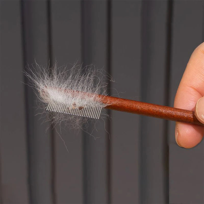 Wooden Pet Tear Stain Comb – Facial Cleaning Tool for Dogs & Cats