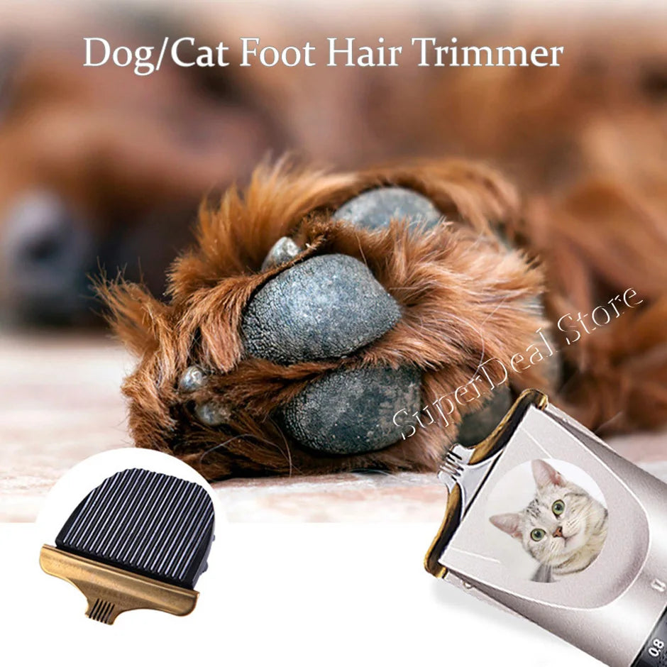 Professional Pet Hair Clipper – All-Metal Rechargeable Dog & Cat Grooming Trimmer
