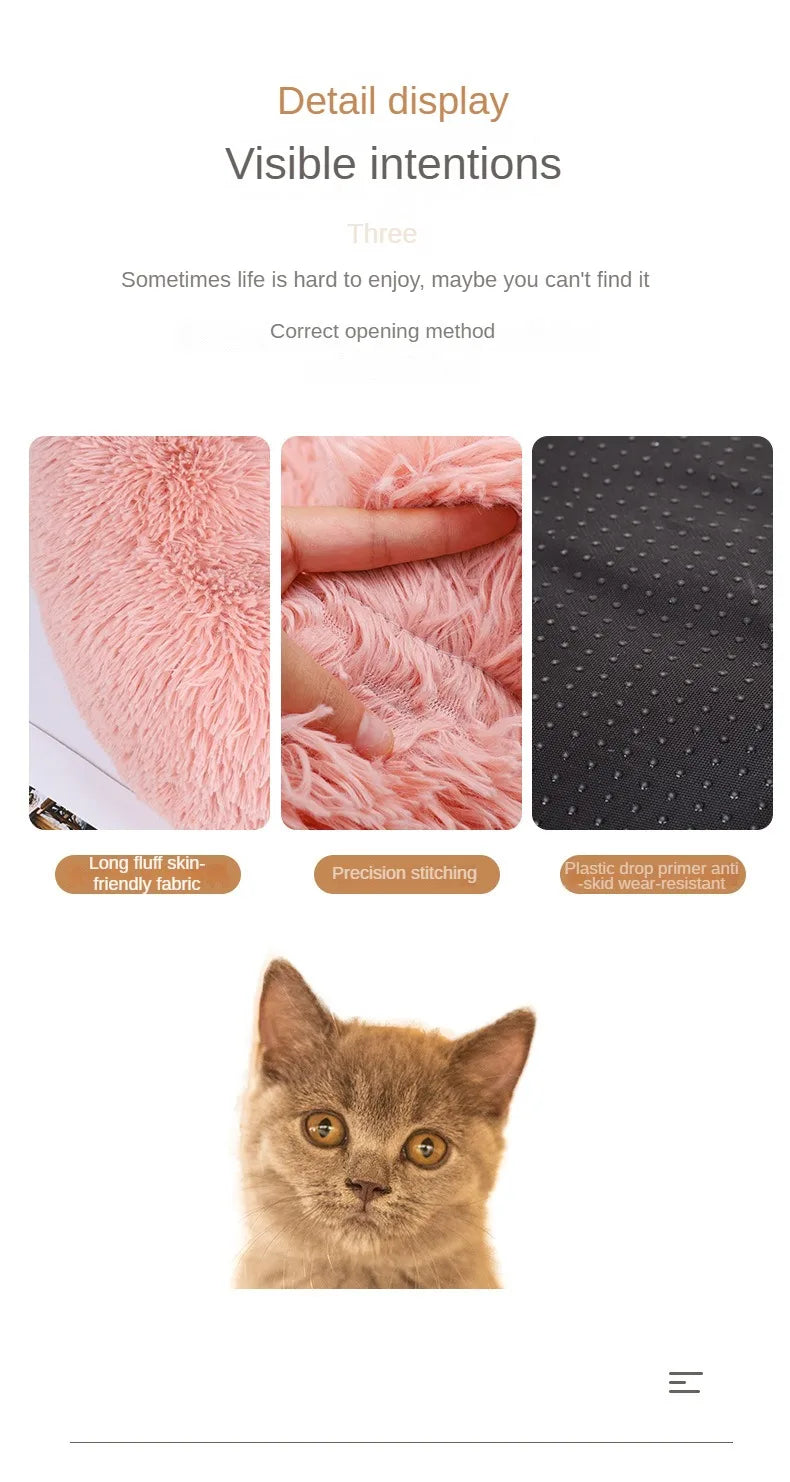 Plush Round Pet Nest