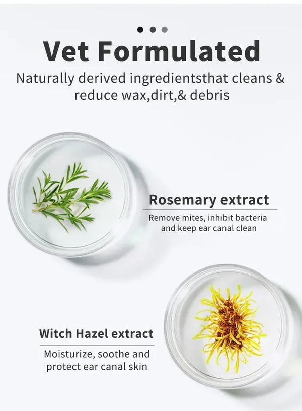 50pcs Pet Ear Cleaning Wipes – Fingertip Pads for Cats & Dogs