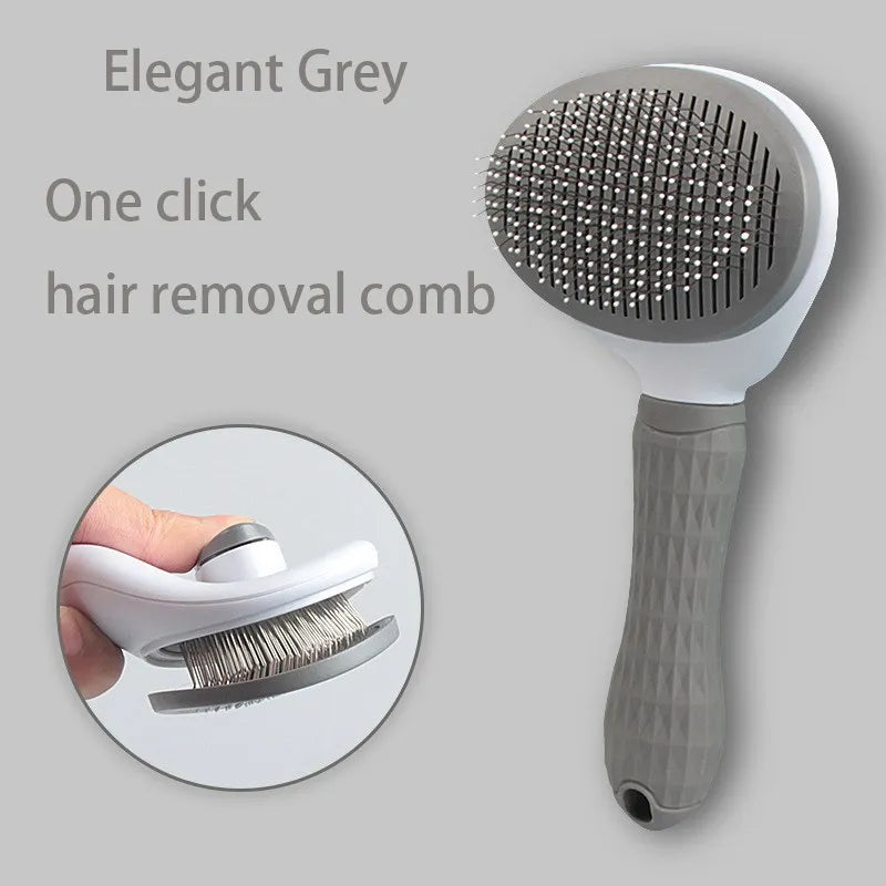 Pet Hair Remover Brush – Grooming Comb for Dogs, Cats, Puppies & Kittens