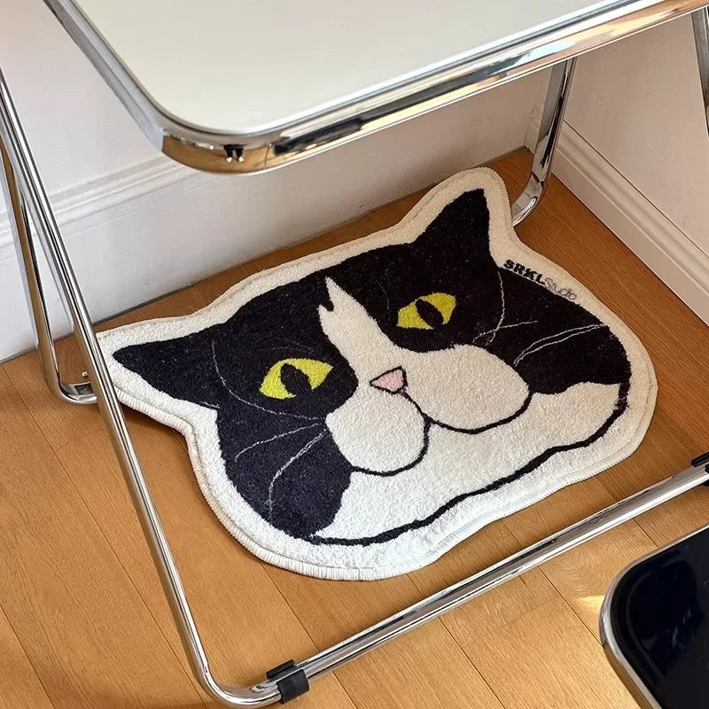 Non-Slip Waterproof Cat Floor Mat – Stain-Resistant Home Decor Rug