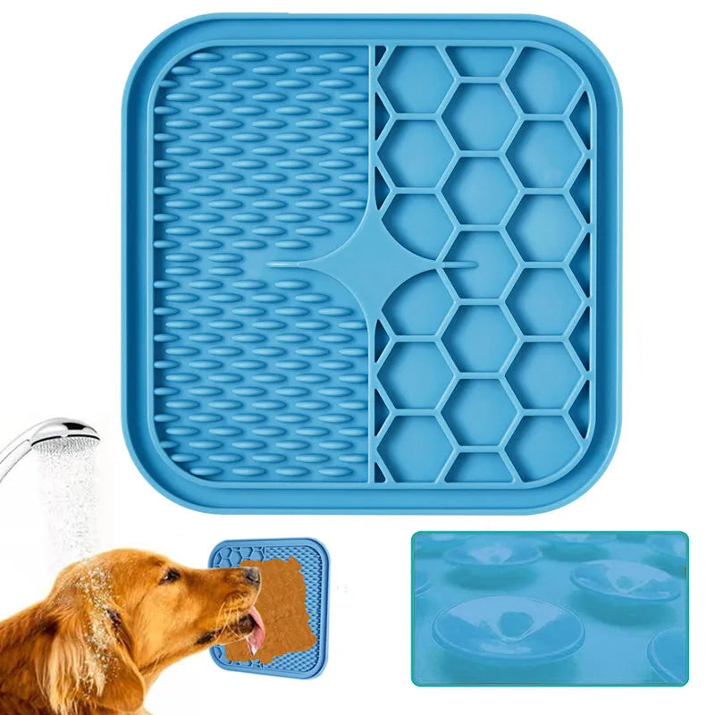 Slow Feeder Bowl with Suction Cup – Small Silicone Food Mat for Cats & Pets Under 3kg