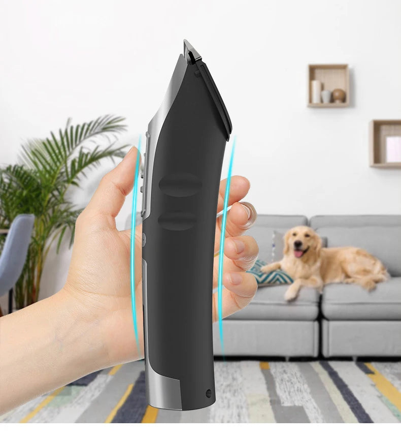 High-Power Smart Dog Clippers – Rechargeable Pet Grooming Trimmer with Detachable Blade
