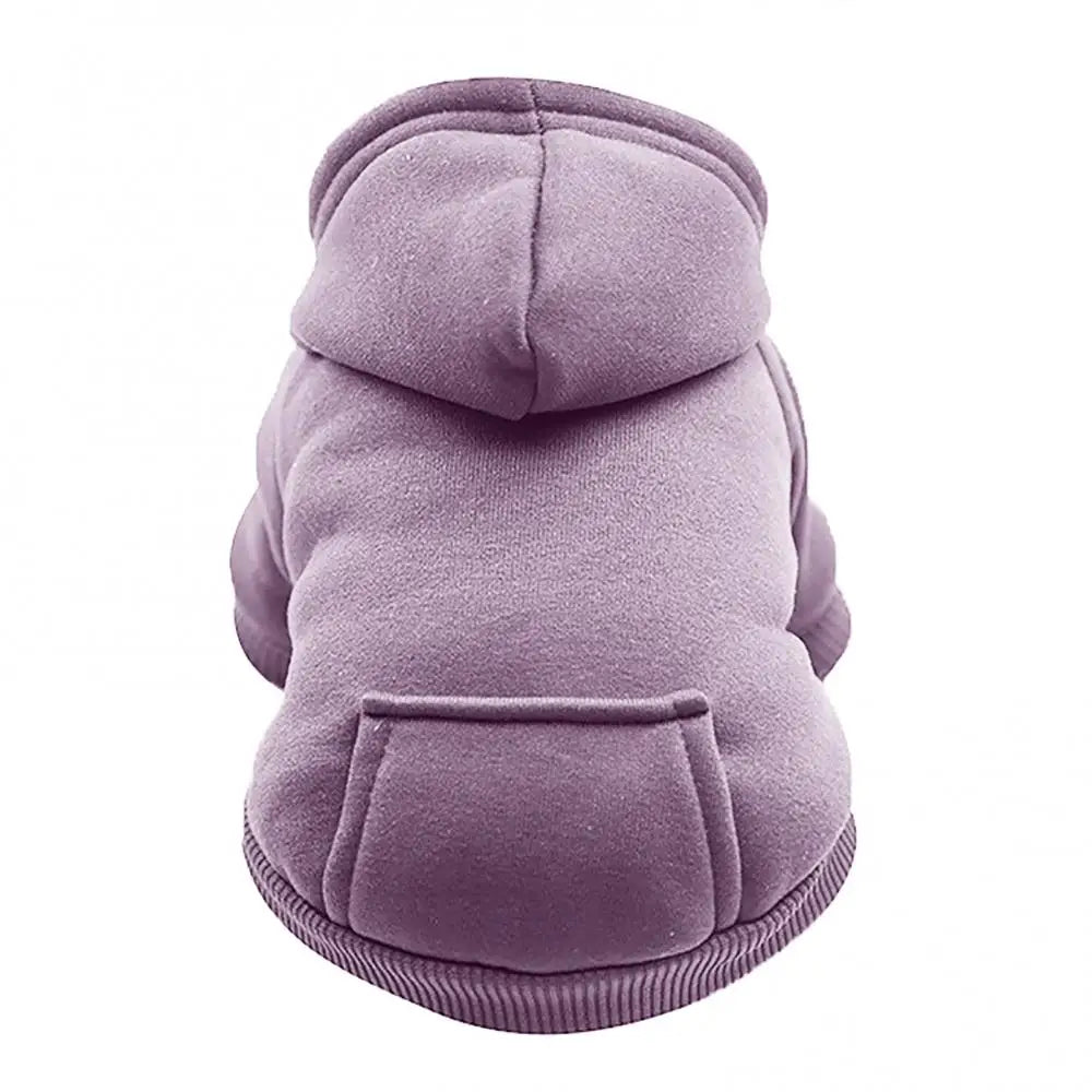 Hooded Pet Sweatshirt – Two-Legged Autumn/Winter Outfit for Cats & Small Dogs