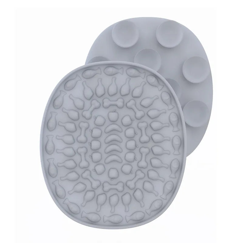 Slow Feeder Bowl with Suction Cup – Small Silicone Food Mat for Cats & Pets Under 3kg